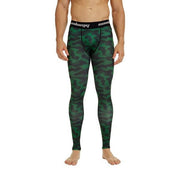 Green Camo Compression Tights Pants