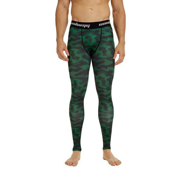 Green Camo Compression Tights Pants