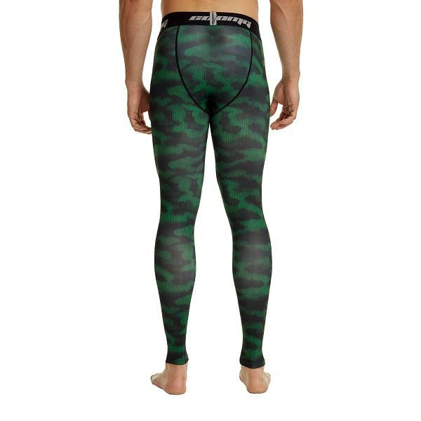 Green Camo Compression Tights Pants