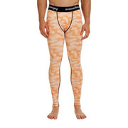 Light Orange Camo Compression Tights Pants