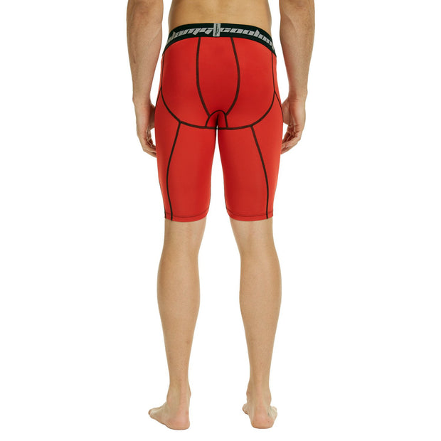 Men's Red 9" Fitness Shorts