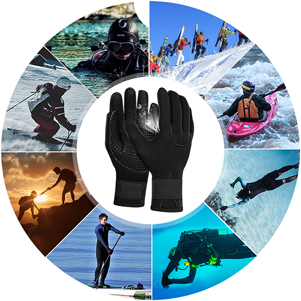 Double-Lined Diving Gloves for Water Sports