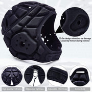 COOLOMG Football Helmet Soft Padded Headgear 7v7 Soft Shell Head Protector For Youth Adults