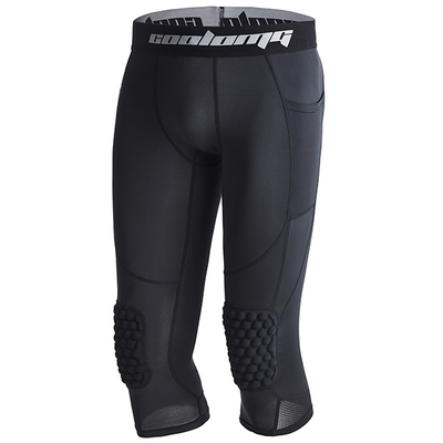 Big Kids ¾ Length Compression Tight with Knee Pads BP001BK