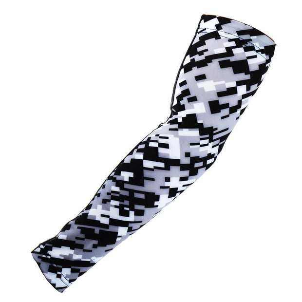 Grey Black Compression Arm Sleeve