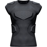 COOLOMG Youth Football Padded Shirt Chest Protector With Shoulder Pads CF004