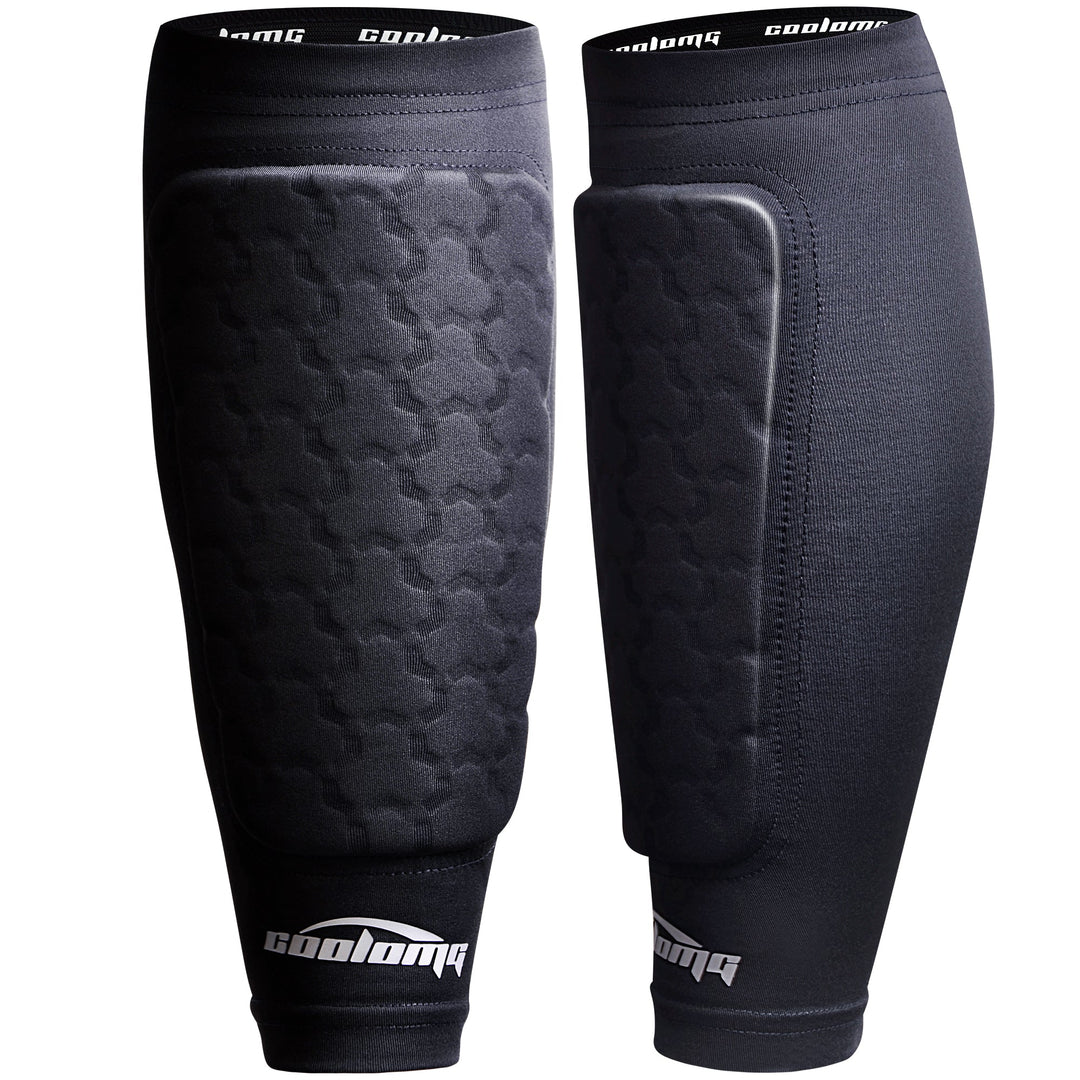 QFGasre 2 Pairs Youth Soccer Shin Guards Sleeves Calf Support