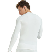 Men's White Thermal Fleece Lined Shirts SP518