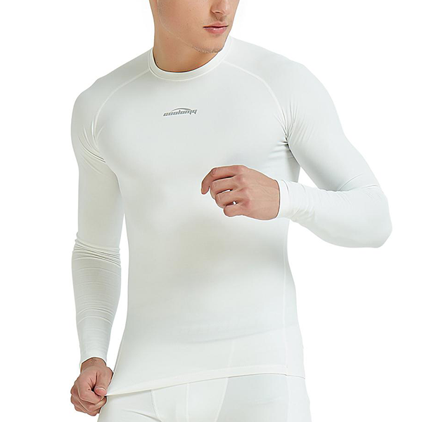 Men s White Thermal Fleece Lined Shirts SP518 COOLOMG Football