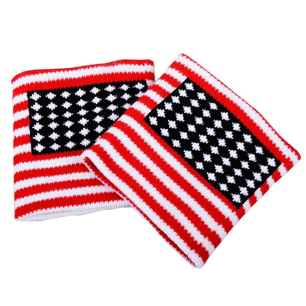 Cotton American Flag Wristbands