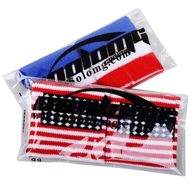 Cotton American Flag Wristbands