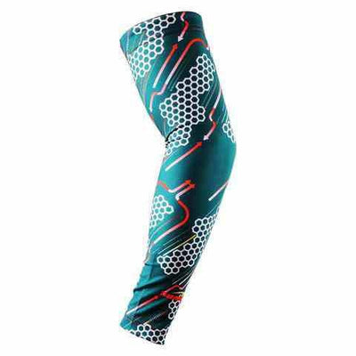 Compression Arm Sleeve Anti-slip Hacker Empire Green