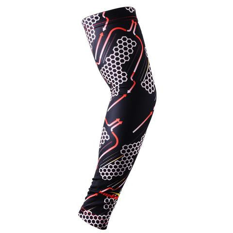 Compression Arm Sleeve Anti-slip Hacker Empire Black