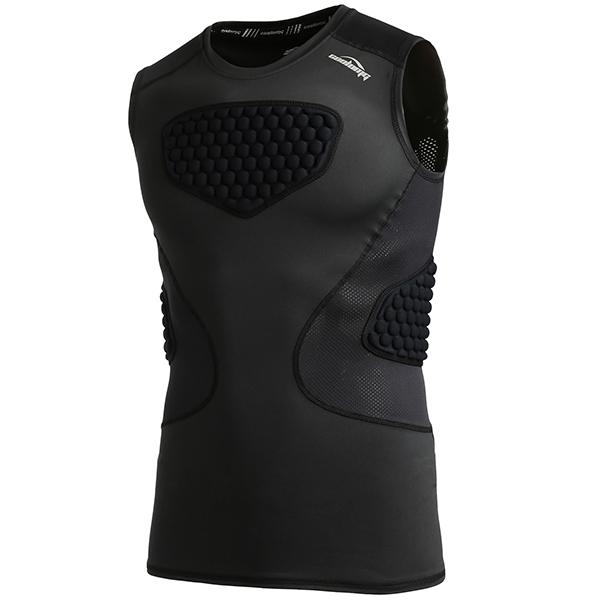 Hotfiary Protège Poitrine Baseball pour Les Jeunes, Protection du Sternum pour Les Garçons, Chemise de Compression Rembourrée pour Le Football et Le Paintball, Débardeurs de Compression pour 4-12 Ans