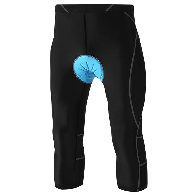 4D Padded Cycling Capris with Pocket for Men