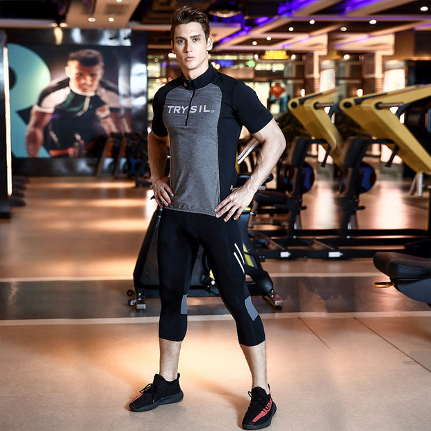 4D Padded Cycling Capris with Pocket for Men