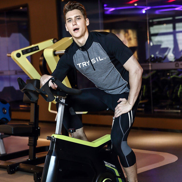 4D Padded Cycling Capris with Pocket for Men
