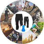 4D Padded Cycling Capris with Pocket for Men