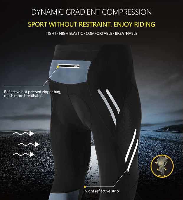 4D Padded Cycling Pants with Pocket for Men