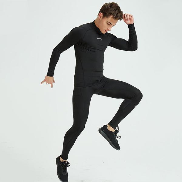 Men's Thermal Fleece Lined High Collar Shirts SP518