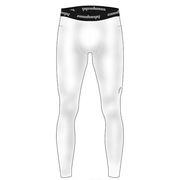 Men’s Thermal Compression Base Layer Pants with Pocket - White