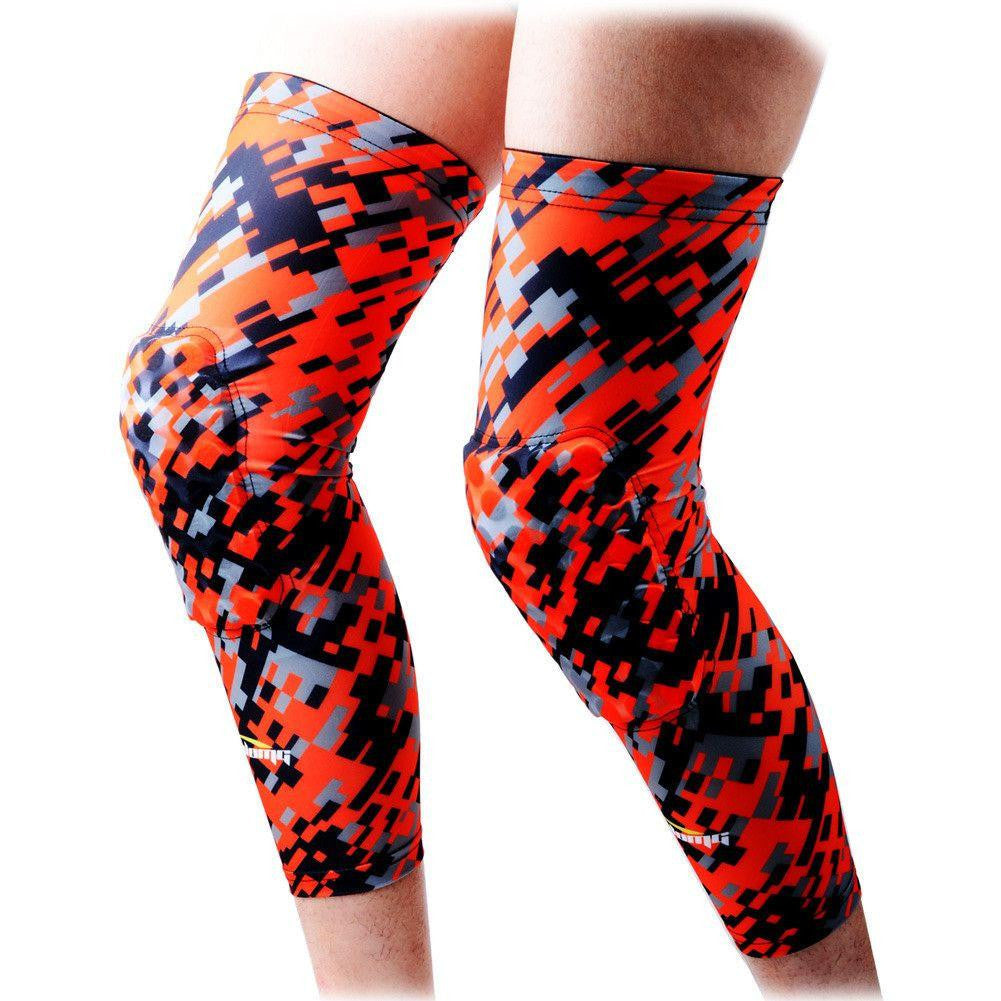Youth basketball compression pants with knee pads on sale