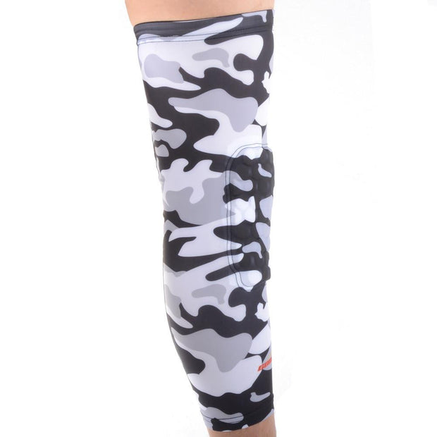Gray Black Camouflage Knee Long Sleeve