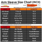 Compression Arm Sleeve for Youth & Adults-Gray