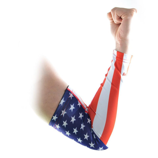American Flag Printed Anti-slip Arm Sleeve