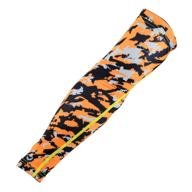 Camo Orange Compression Arm Sleeve