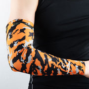Camo Orange Compression Arm Sleeve