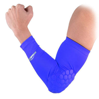 Dark Blue Padded Arm Elbow Sleeve