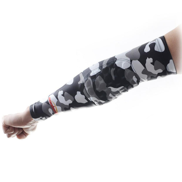 Camouflage Grey Anti-slip Arm Sleeve with Pad