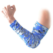 Digital Camouflage Blue Arm Sleeve with Pad