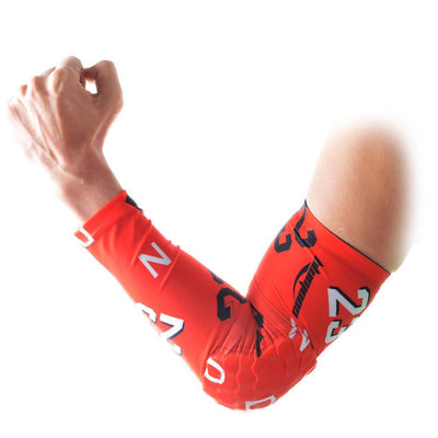 Anti-slip Red Arm Sleeve with Pad