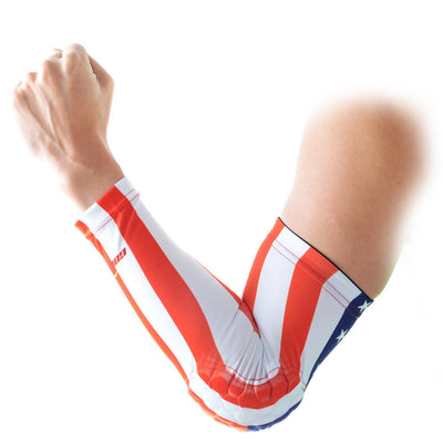 USA Flag Printed Anti-slip Arm Sleeve with Pad