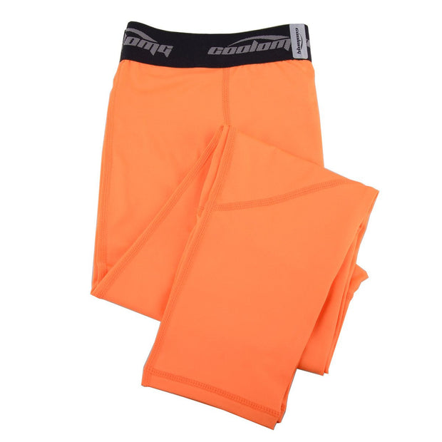 Orange 3/4 Compression Tights