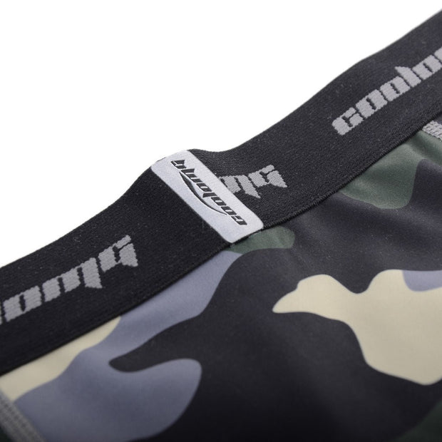 COOLOMG Tights Men Youth Green Camo Basketball Compression Pants Leggings COOLOMG Football Baseball Basketball Gear