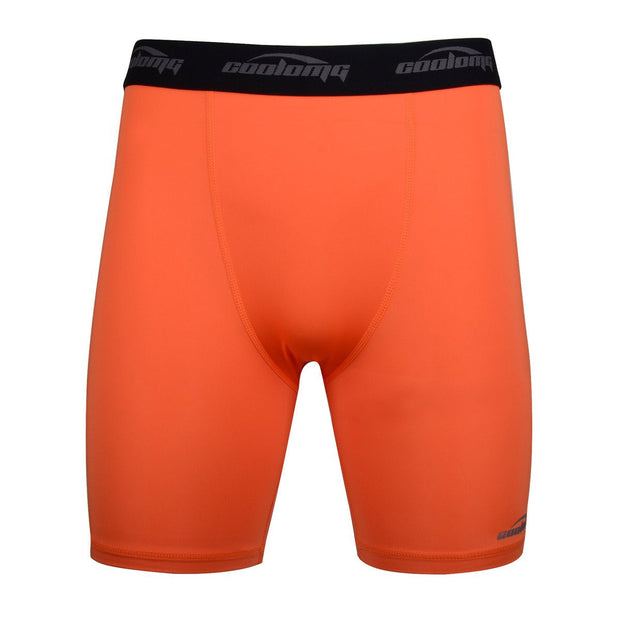 Men's Orange 6" Training Compression Shorts