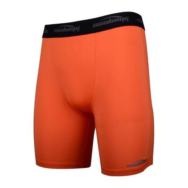 Men's Orange 6" Training Compression Shorts