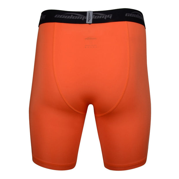 Men's Orange 6" Training Compression Shorts