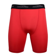 Men's Red 6" Training Compression Shorts
