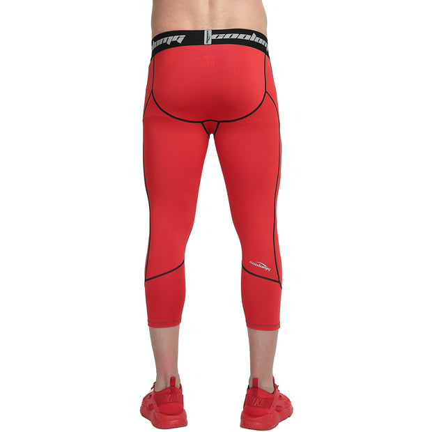 Red 3/4 Tights Pants for Youth & Men