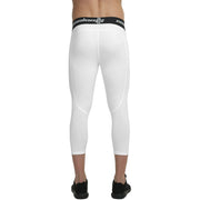 White 3/4 Leggings With Side Pockets