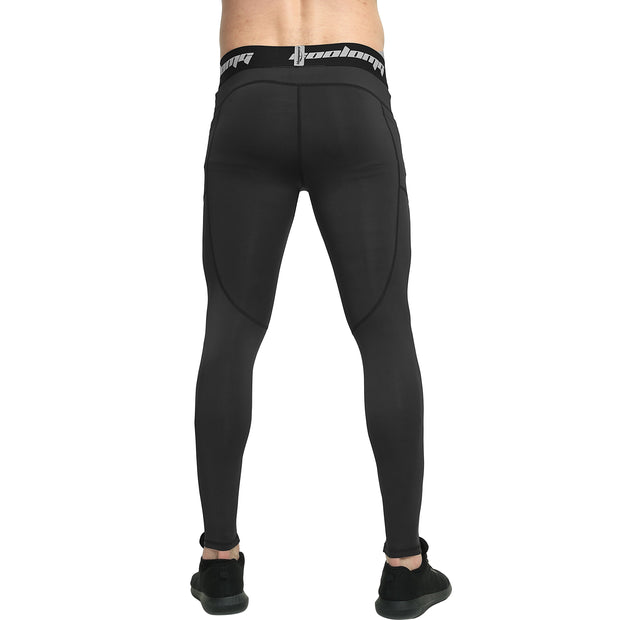 Long Leggings With Side Pocket | Black