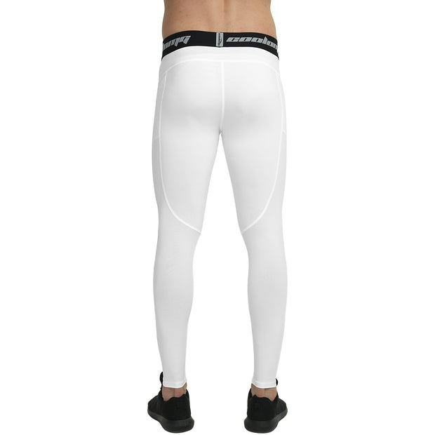 Long Leggings With Side Pocket | White