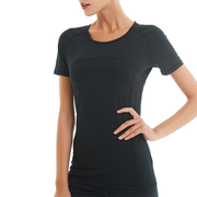 Black Women's Workout Athletic Training Top