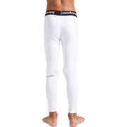 Boys & Girls White Thermal Compression Pants CH002WT