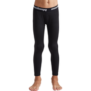 Boys Girls Black Thermal Compression Pants CH002BK
