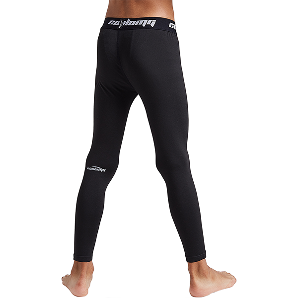 Boys Girls Black Thermal Compression Pants Base Layer Tights XS XL